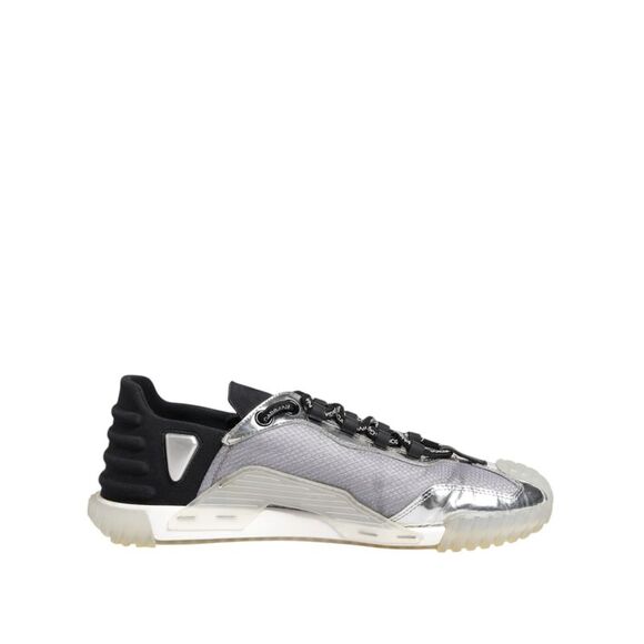 Dolce & Gabbana Black Silver NS1 Men Low Top Sneakers Men's Shoes (Pre-Owned)